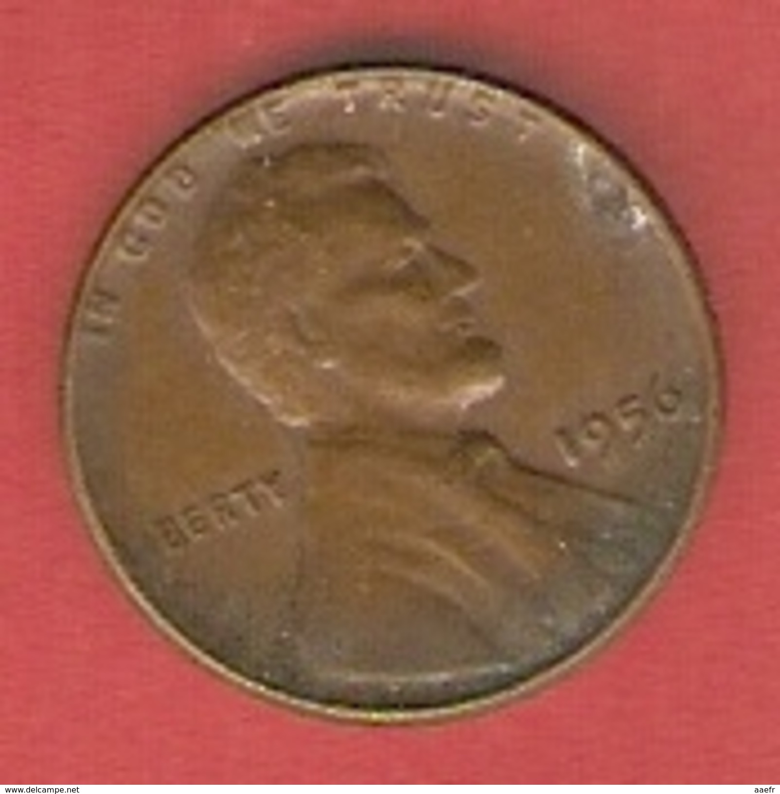 Monnaie - Etats-Unis - 1 Cent - 1956 - 1909-1958: Lincoln, Wheat Ears Reverse