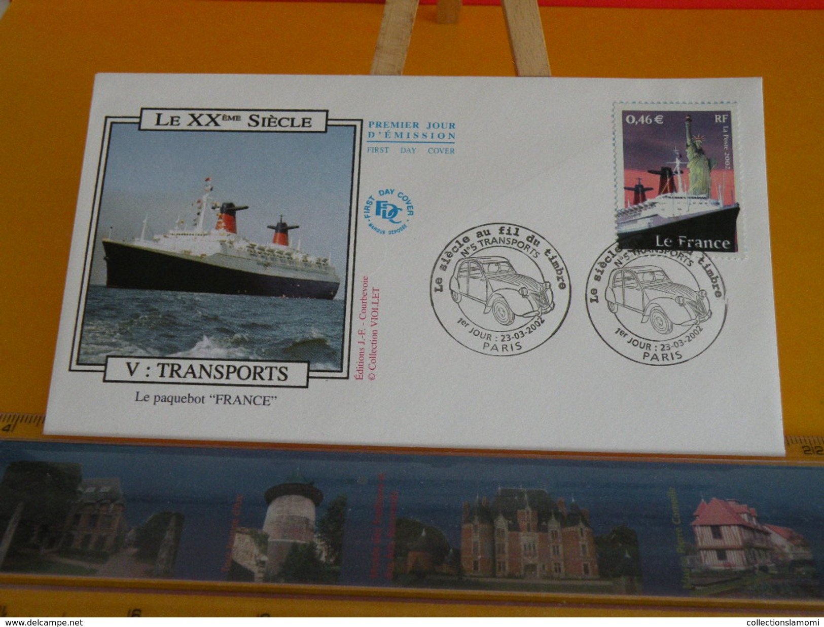 FDC > 2000-2009 - Le XXème Siècle V: Transports - Paris - 23.3.2002 - 1er Jour, Cote 17 &euro; Lot 5 FDC - 2000-2009