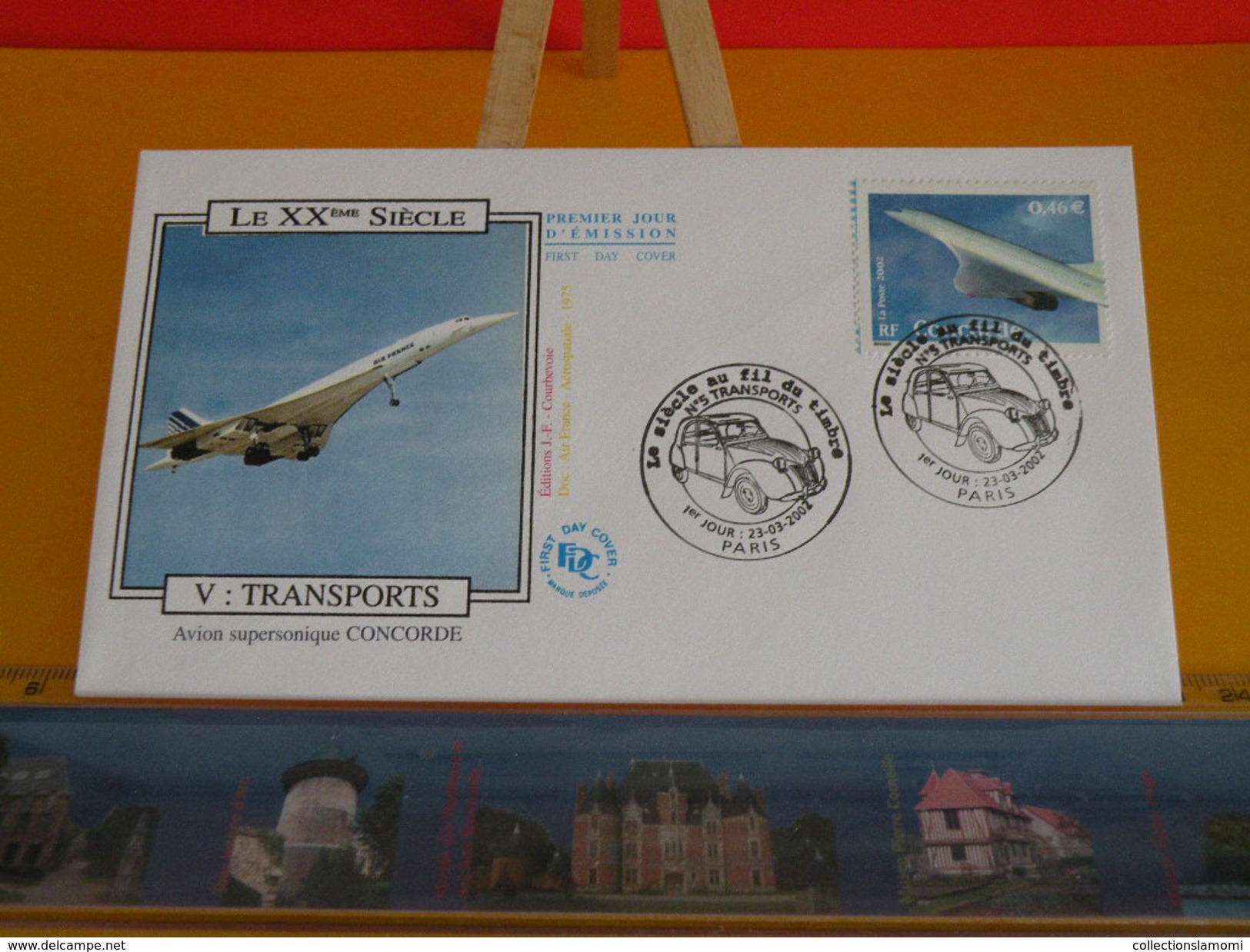 FDC > 2000-2009 - Le XXème Siècle V: Transports - Paris - 23.3.2002 - 1er Jour, Cote 17 &euro; Lot 5 FDC - 2000-2009