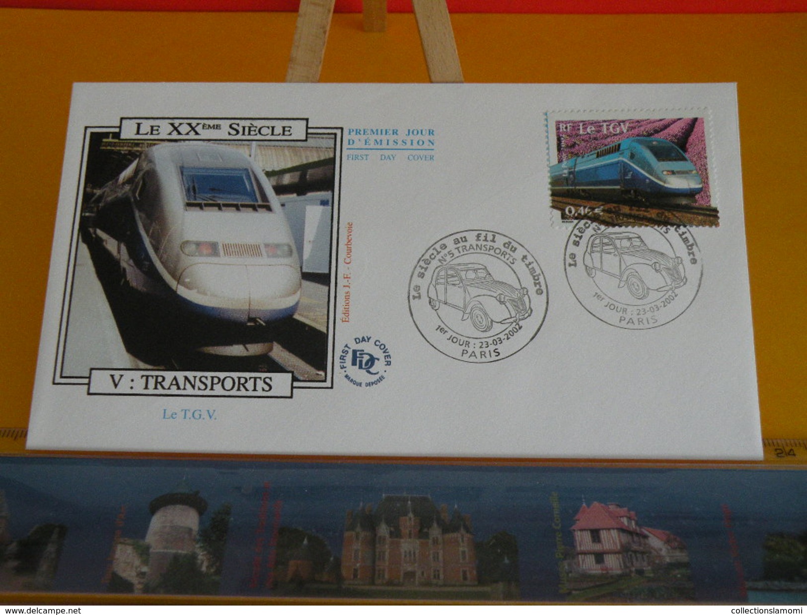 FDC > 2000-2009 - Le XXème Siècle V: Transports - Paris - 23.3.2002 - 1er Jour, Cote 17 &euro; Lot 5 FDC - 2000-2009