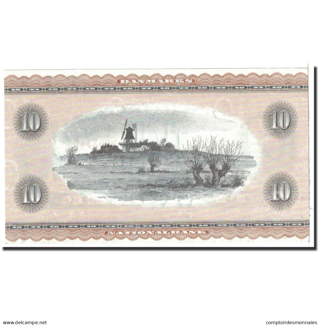 Billet, Danemark, 10 Kroner, 1954, Undated, KM:44d, NEUF - Dänemark