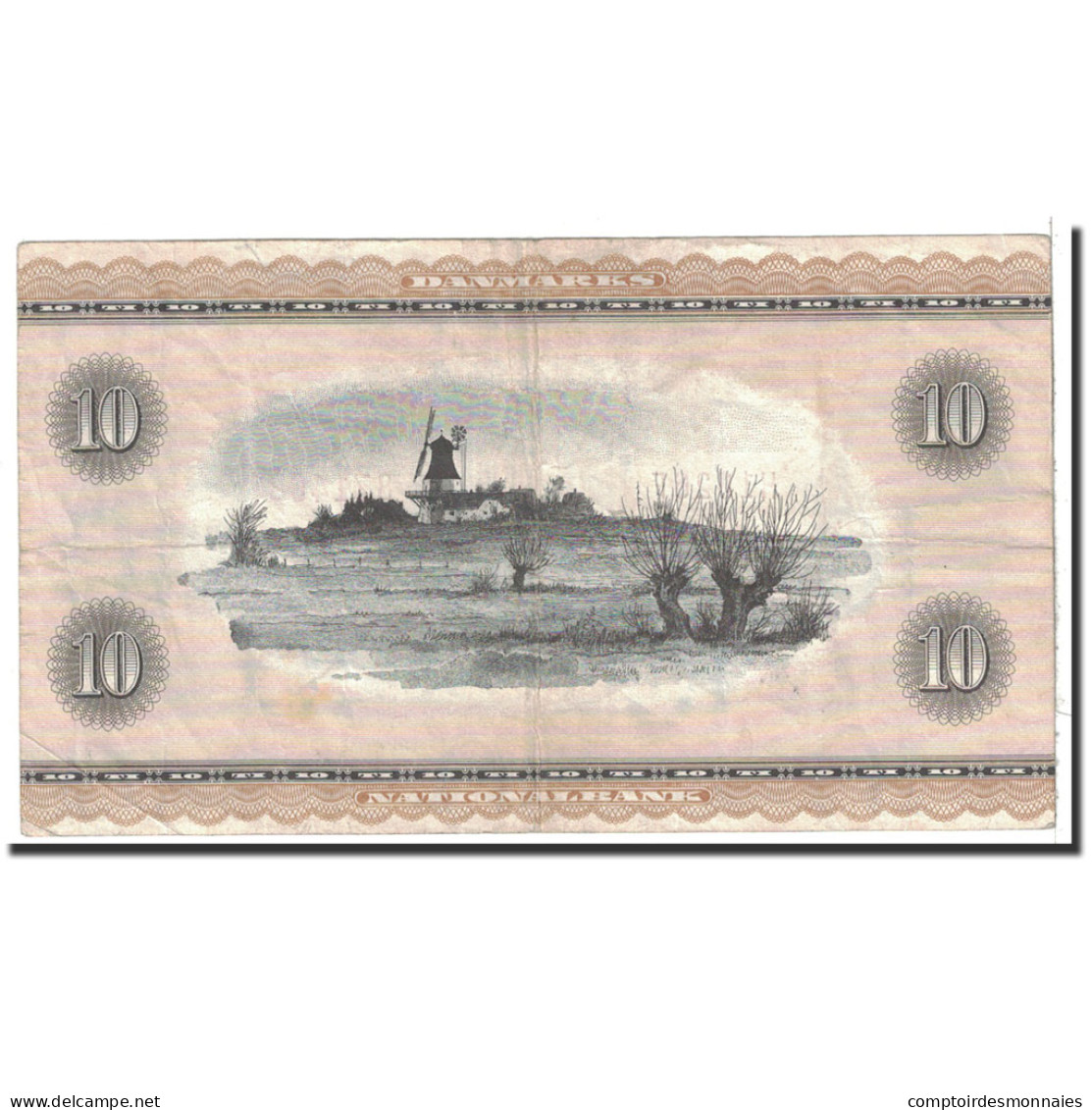 Billet, Danemark, 10 Kroner, 1961, Undated, KM:44q, TTB - Denemarken