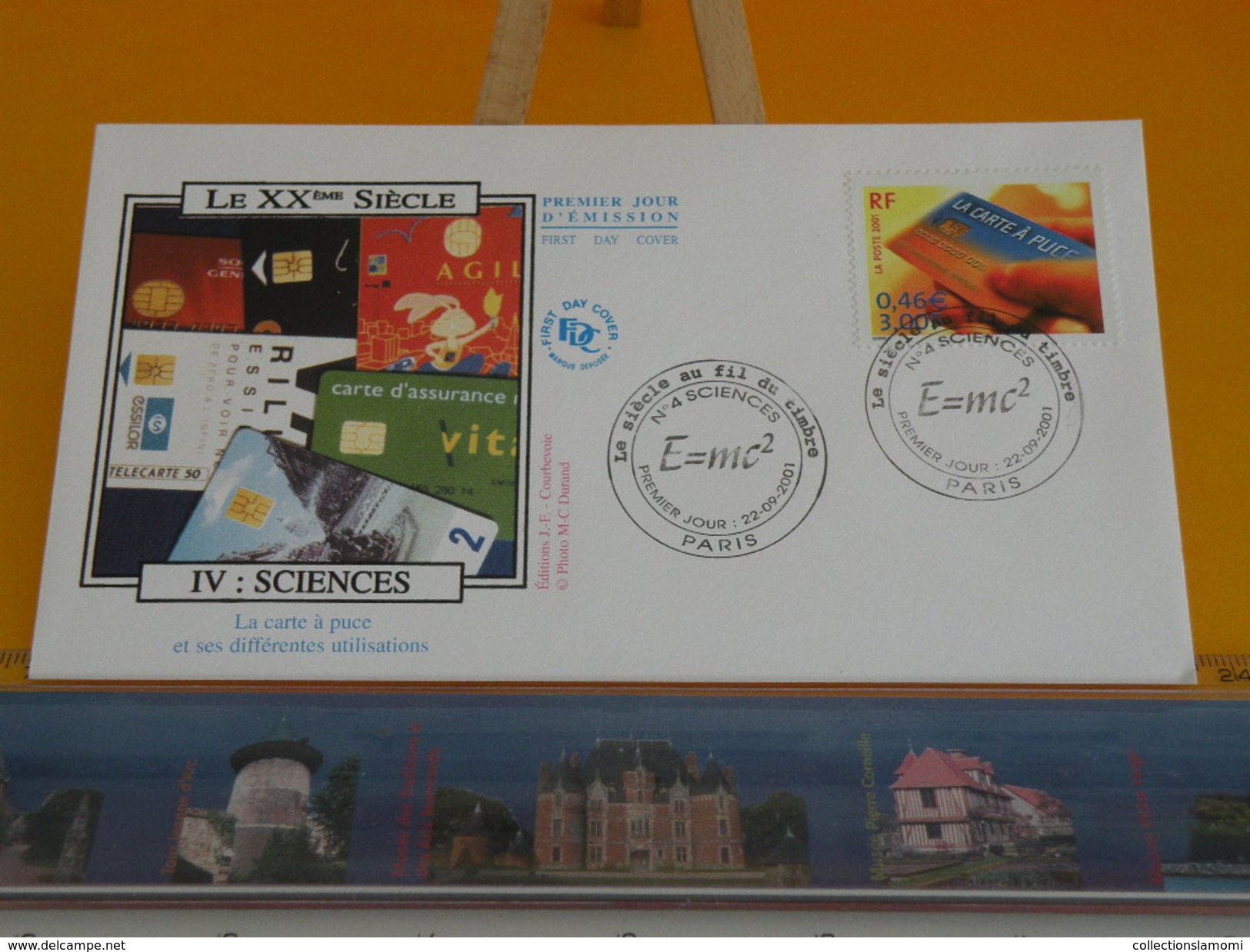 FDC > 2000-2009 - Le XXème Siècle IV: Sciences - Paris - 22.9.2001 - 1er Jour, Coté 17 &euro; Lot 5 FDC - 2000-2009