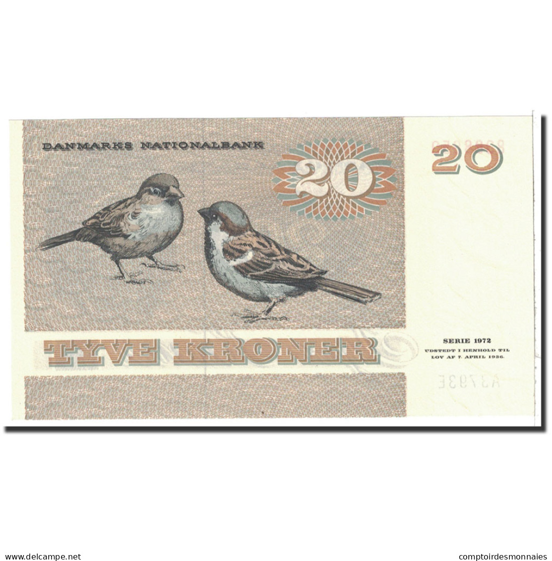 Billet, Danemark, 20 Kroner, 1979-1988, Undated, KM:49a, NEUF - Dinamarca