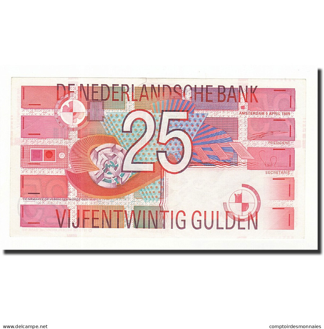 Billet, Pays-Bas, 25 Gulden, 1999-04-05, KM:100, SUP+ - 25 Gulden