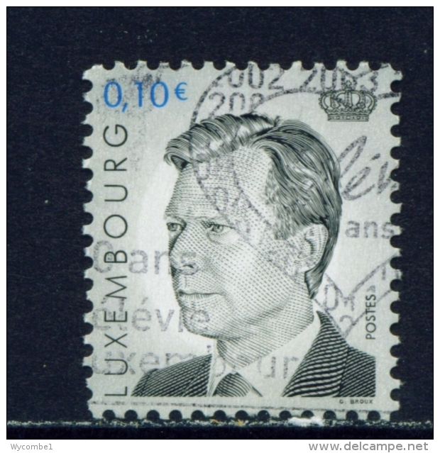 LUXEMBOURG  -  2001  Grand Duke Henri  10c  Used As Scan - Used Stamps