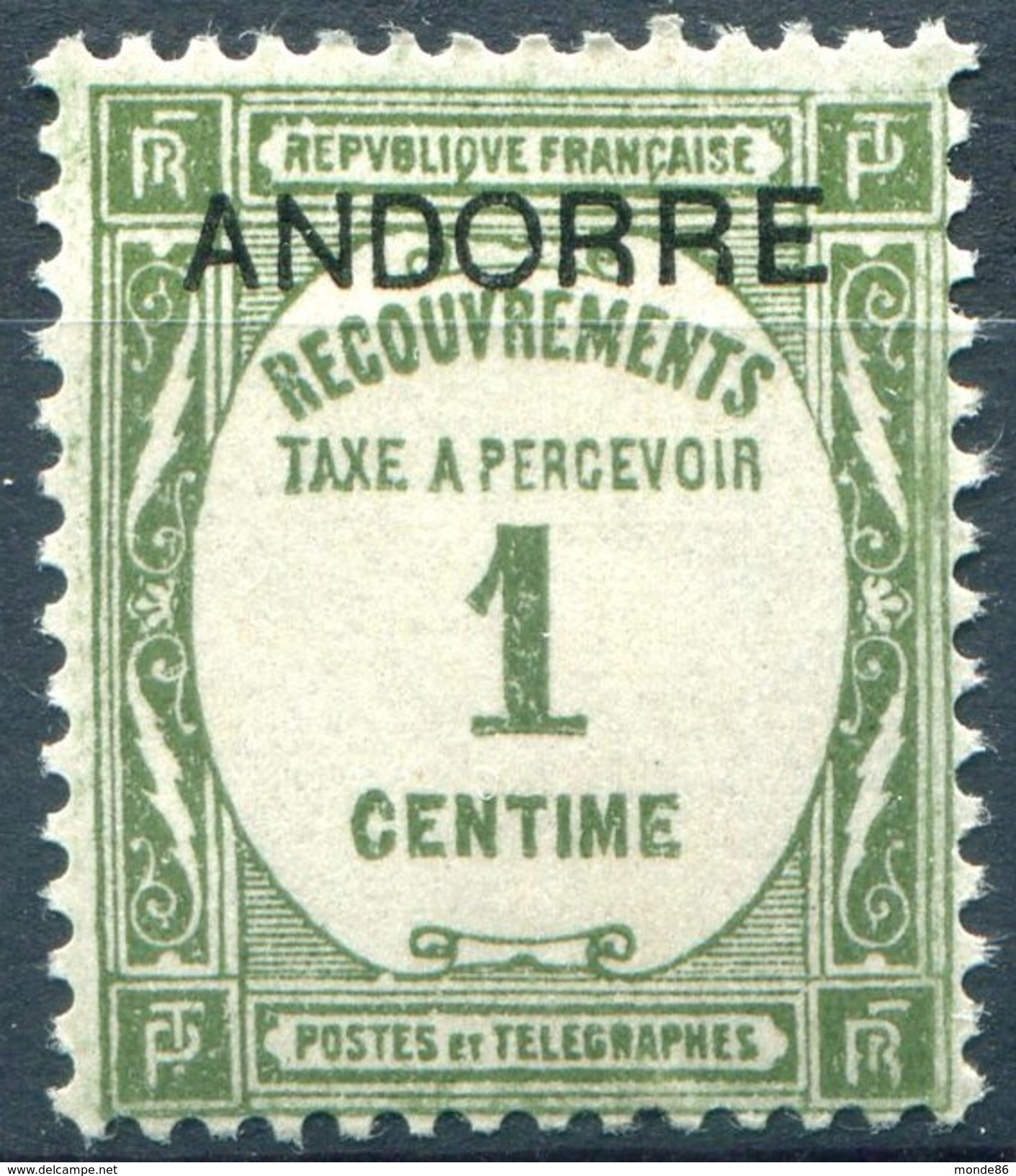 Y&T  N° 9 ** - Unused Stamps