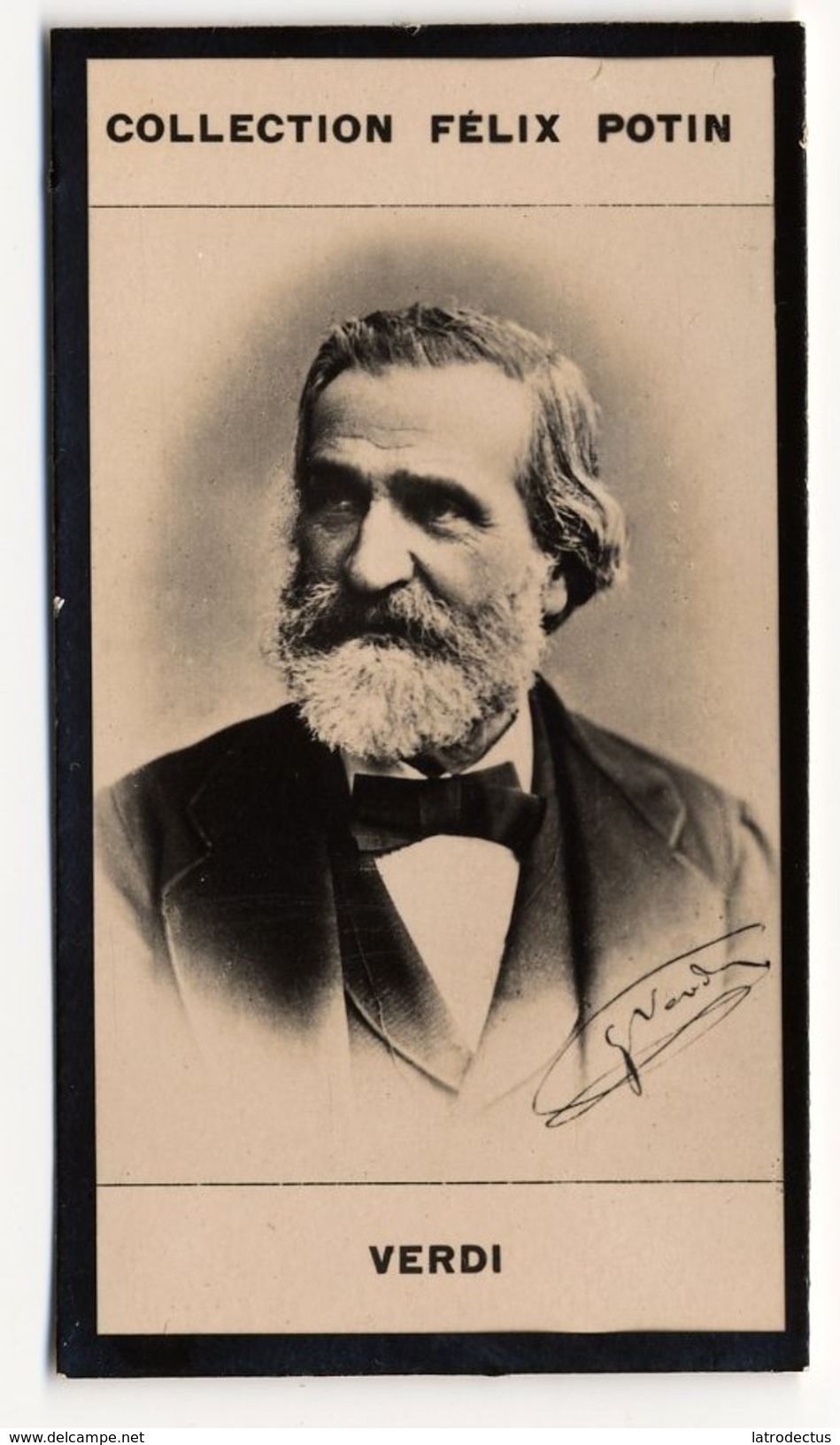 Collection Felix Potin - 1898 - REAL PHOTO - Giuseppe Verdi, Compositeur Romantique Italien, Compositore Italiano - Félix Potin