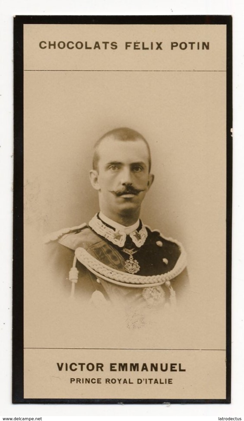 Collection Felix Potin - 1898 - REAL PHOTO - Victor Emmanuel III, Roi D´Italie, Vittorio Emanuele III Di Savoia - Félix Potin