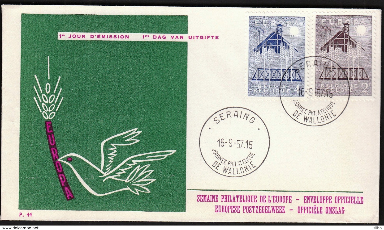 Belgium 1957 / Europa CEPT / FDC - 1957