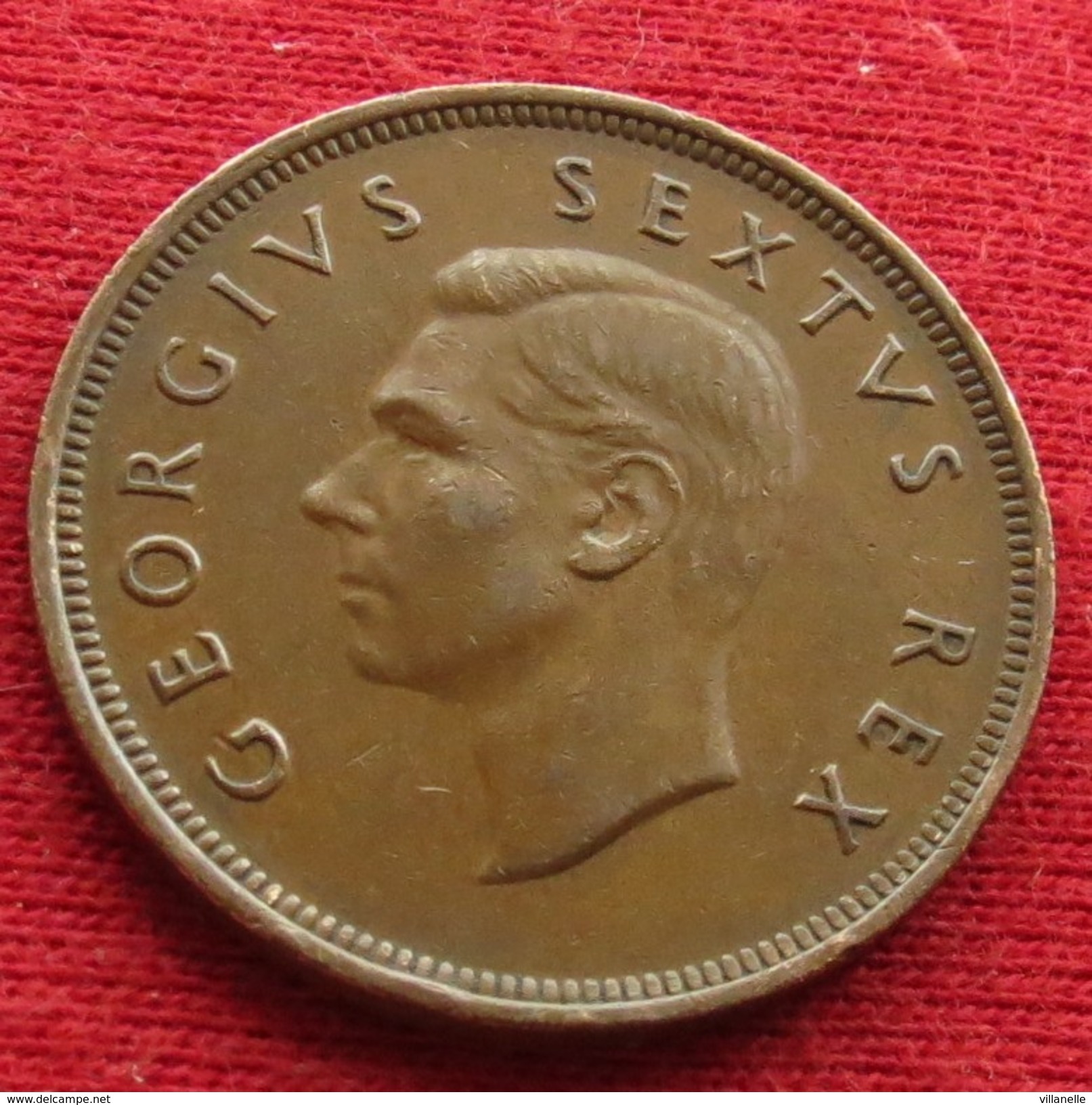 South Africa 1 One Penny 1951 KM# 34.2 Africa Do Sul RSA Afrique Do Sud Afrika - South Africa