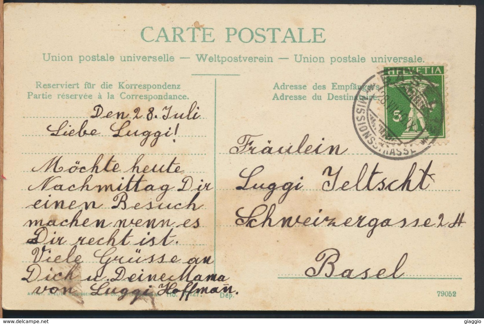 °°° 4731 - SVIZZERA - TG - FRAUENFELD - NEUE KATH. KIRCHE - 1910 With Stamps °°° - Frauenfeld