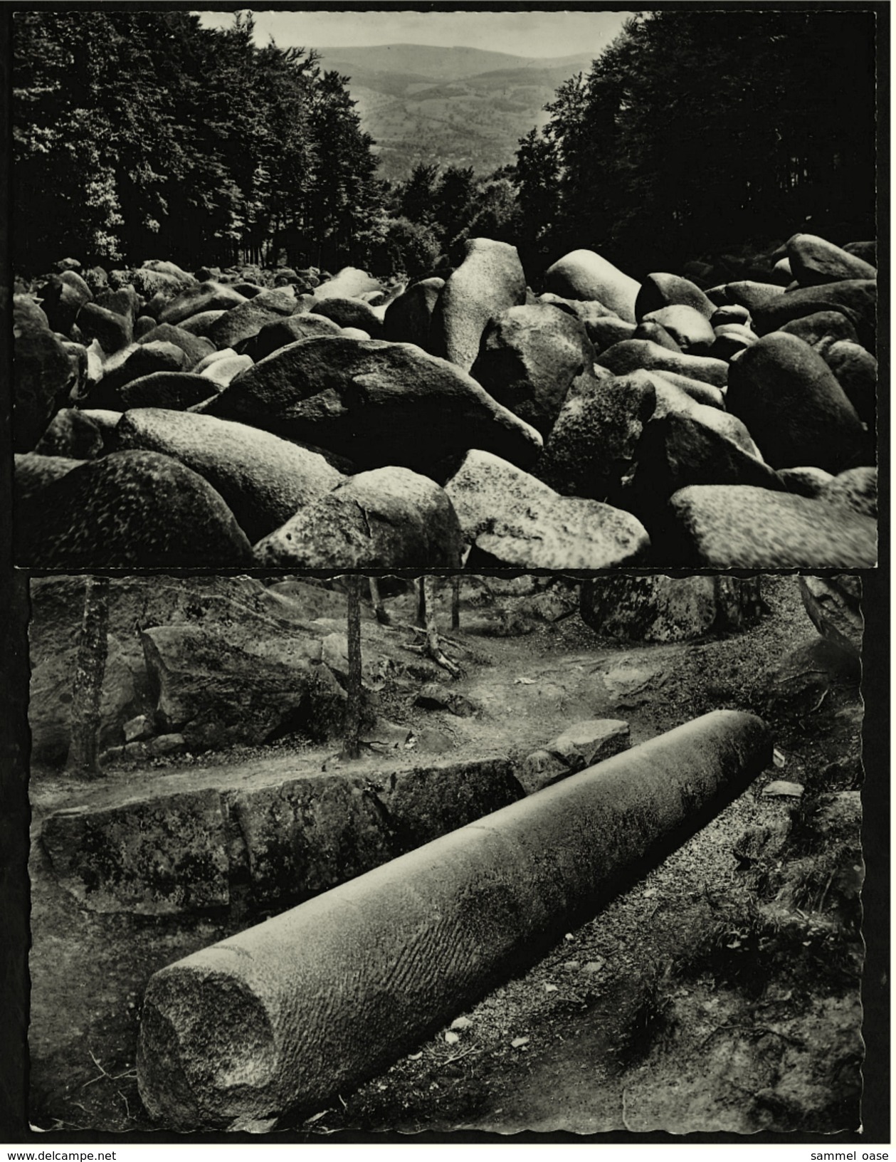 2 X Felsenmeer Im Odenwald  -  Auf Dem Felsberg  -  Riesensäule  -  Ansichtskarten Ca.1965    (7313) - Odenwald