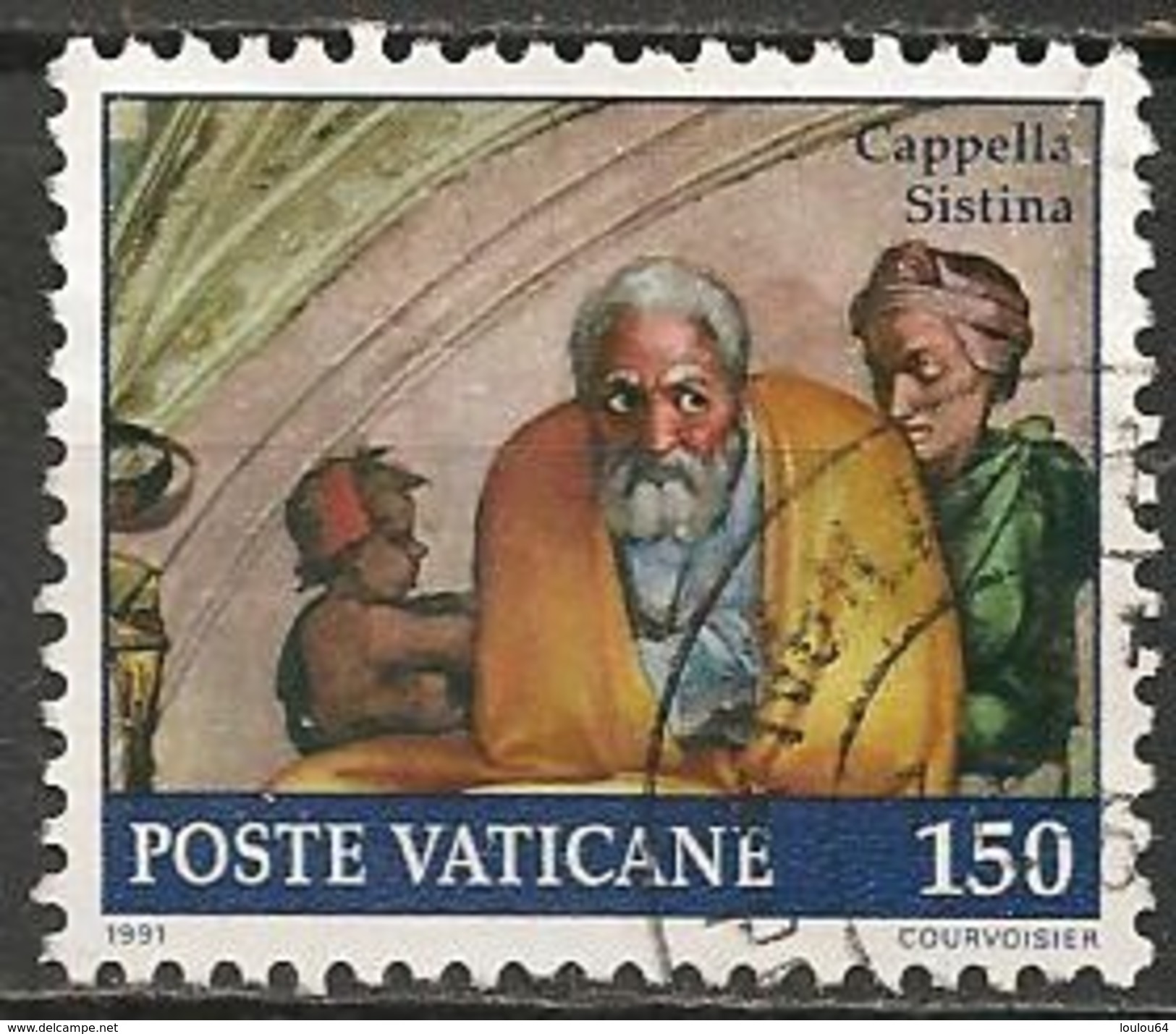 Timbres - Europe - Vatican - 1991 - 150 L. - N° L.  1025 - - Oblitérés