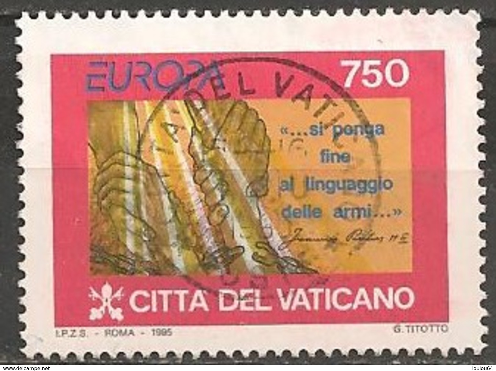 Timbres - Europe - Vatican - 1995 - 750 L. - N° M.  1141 - - Oblitérés