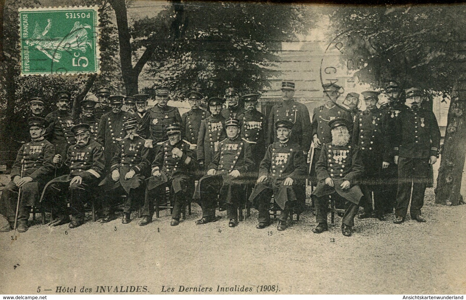 Paris - Hôtel Des Invalides. Les Derniers Invalides (1908) 1915 (000096) - Personen