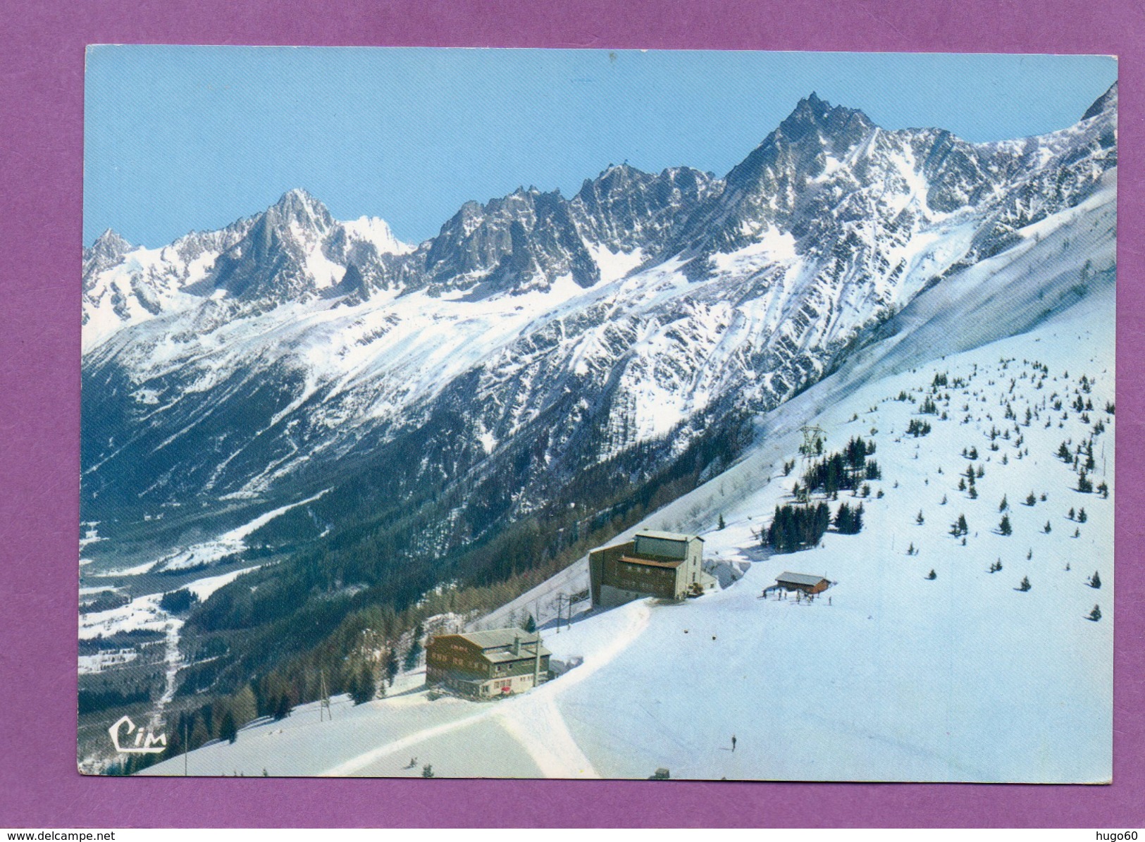 LES HOUCHES - Vue Aérienne - Gare Supérieure Du Téléphérique De Bellevue Et Chaîne Du Mont-Blanc - Les Houches