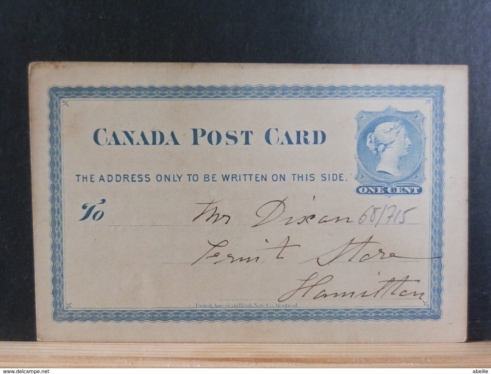 68/715   CP CANADA  1879 - 1860-1899 Regering Van Victoria