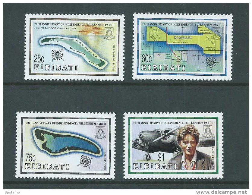 Kiribati 1999 Independence Millennium Part II Set 4 MNH - Kiribati (1979-...)