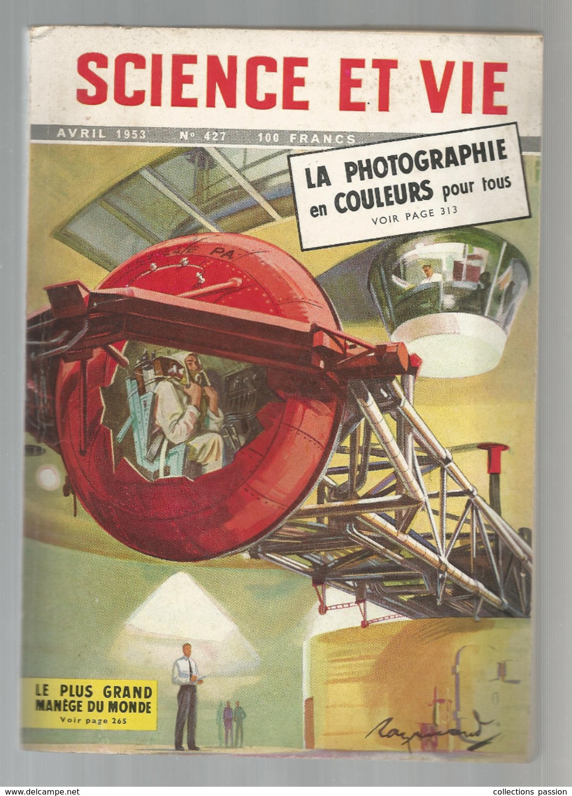 SCIENCE ET  VIE , N° 427 ,avril 1953  , 360 Pages  , 2 Scans , Frais Fr : 3.95 &euro; - Sciences