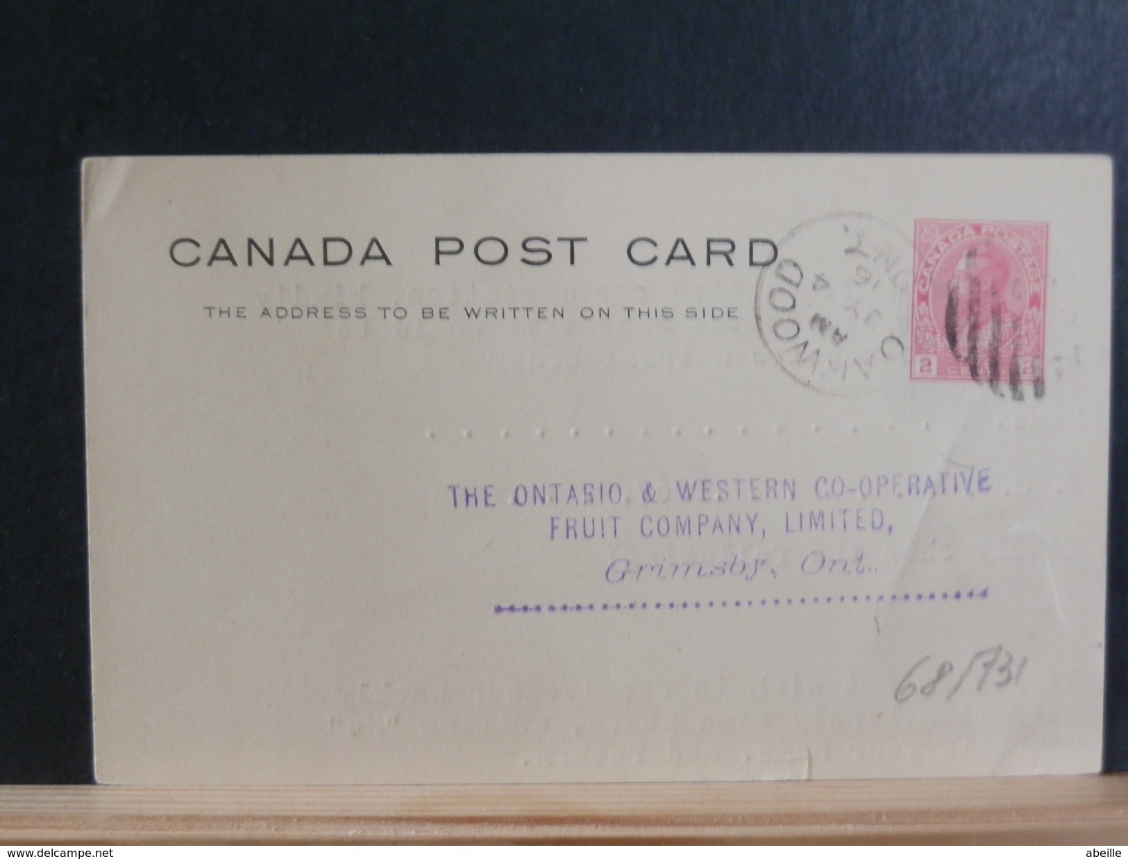 68/731  CP CANADA   1916 - 1903-1954 Kings