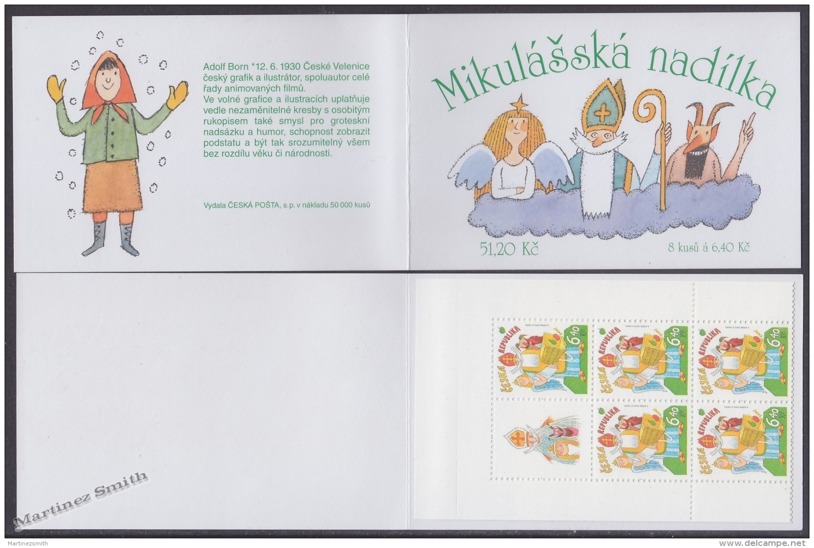 Czech Republic - Tcheque 2002 Yvert C311, Saint Nicholas - Booklet - MNH - Ungebraucht