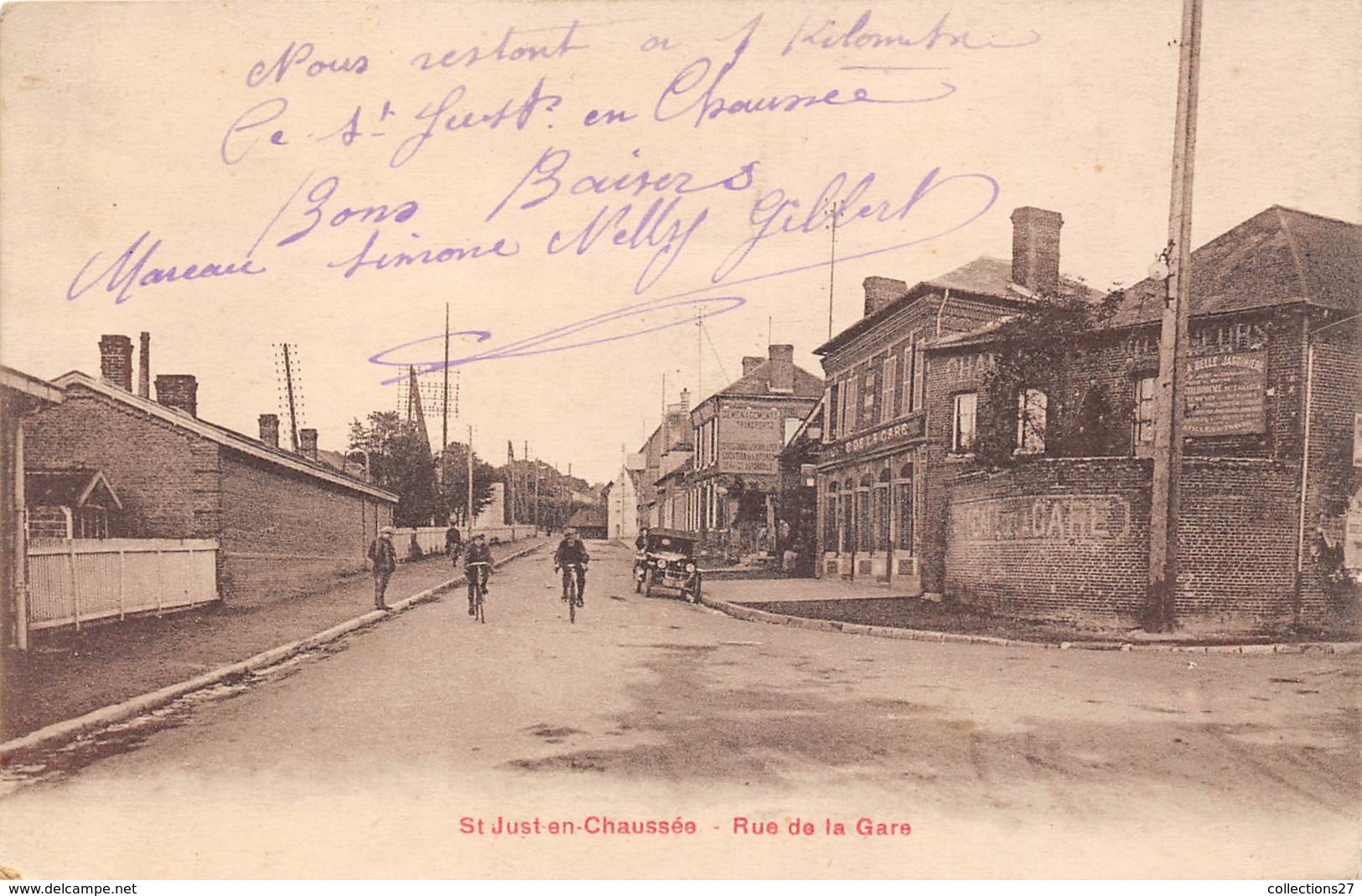 60-SAINT-JUST-EN-CHAUSSEE- RUE DE LA GARE - Saint Just En Chaussee