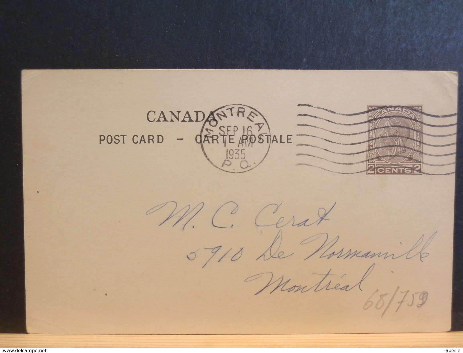 68/759   CP  CANADA  1935 - 1903-1954 Kings
