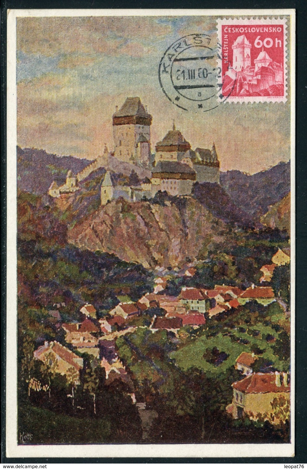 Tchécoslovaquie - Carte Maximum 1960 - Château De Karluv Tyn - Briefe U. Dokumente