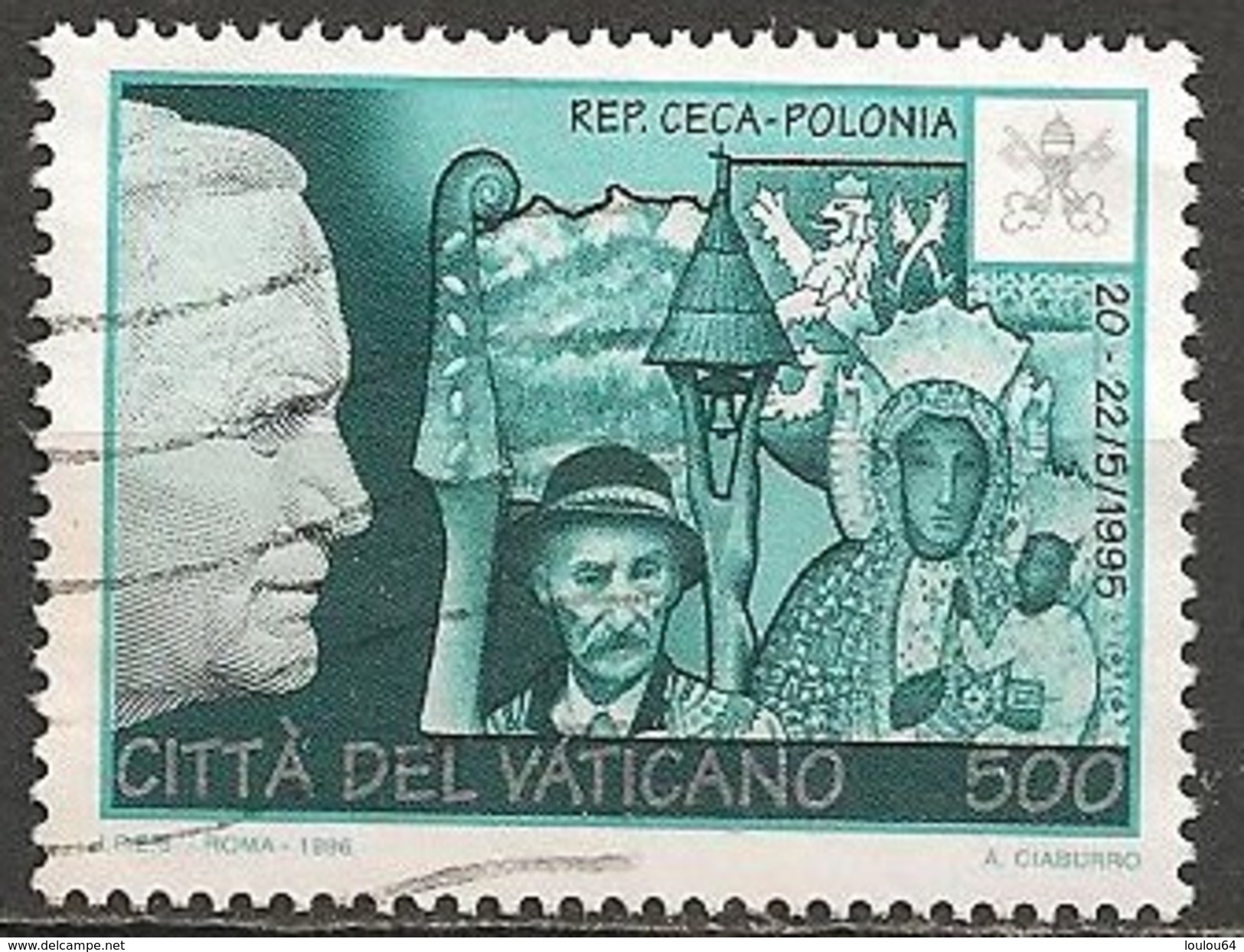 Timbres - Europe - Vatican - 1996 - 500 L. - N° M. 1191 - - Oblitérés