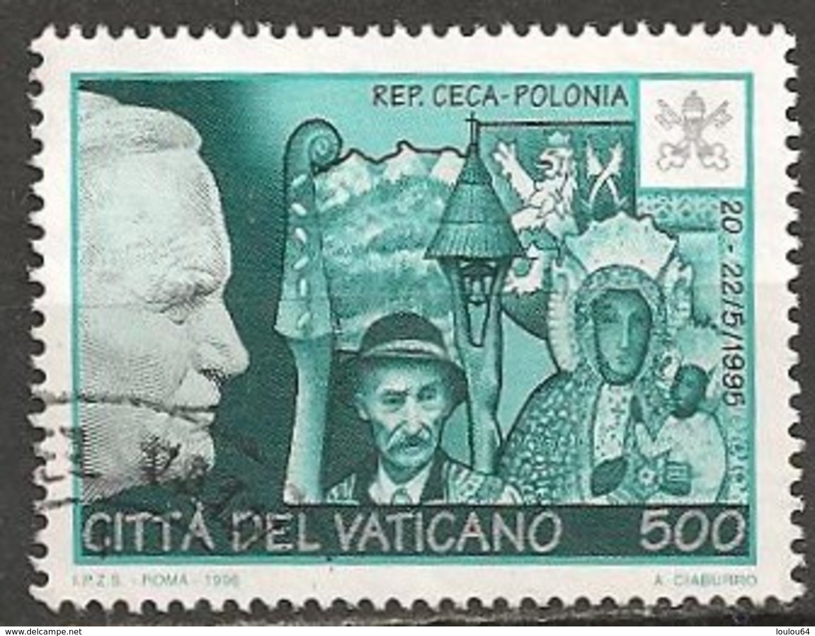 Timbres - Europe - Vatican - 1996 - 500 L. - N° M. 1191 - - Oblitérés