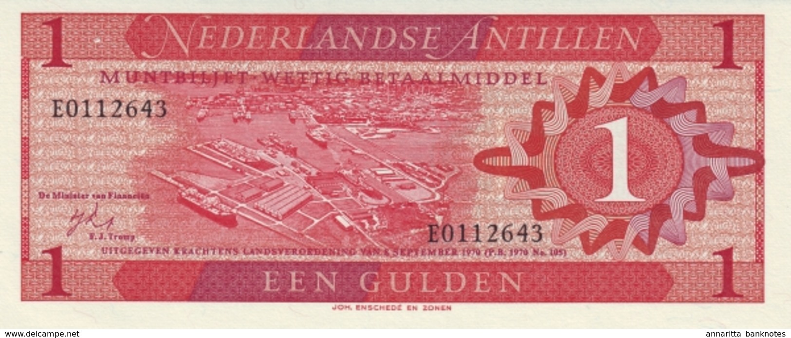 ANTILLES NÉERLANDAISES 1 GULDEN 1970 P-20 NEUF [AN102a] - Netherlands Antilles (...-1986)