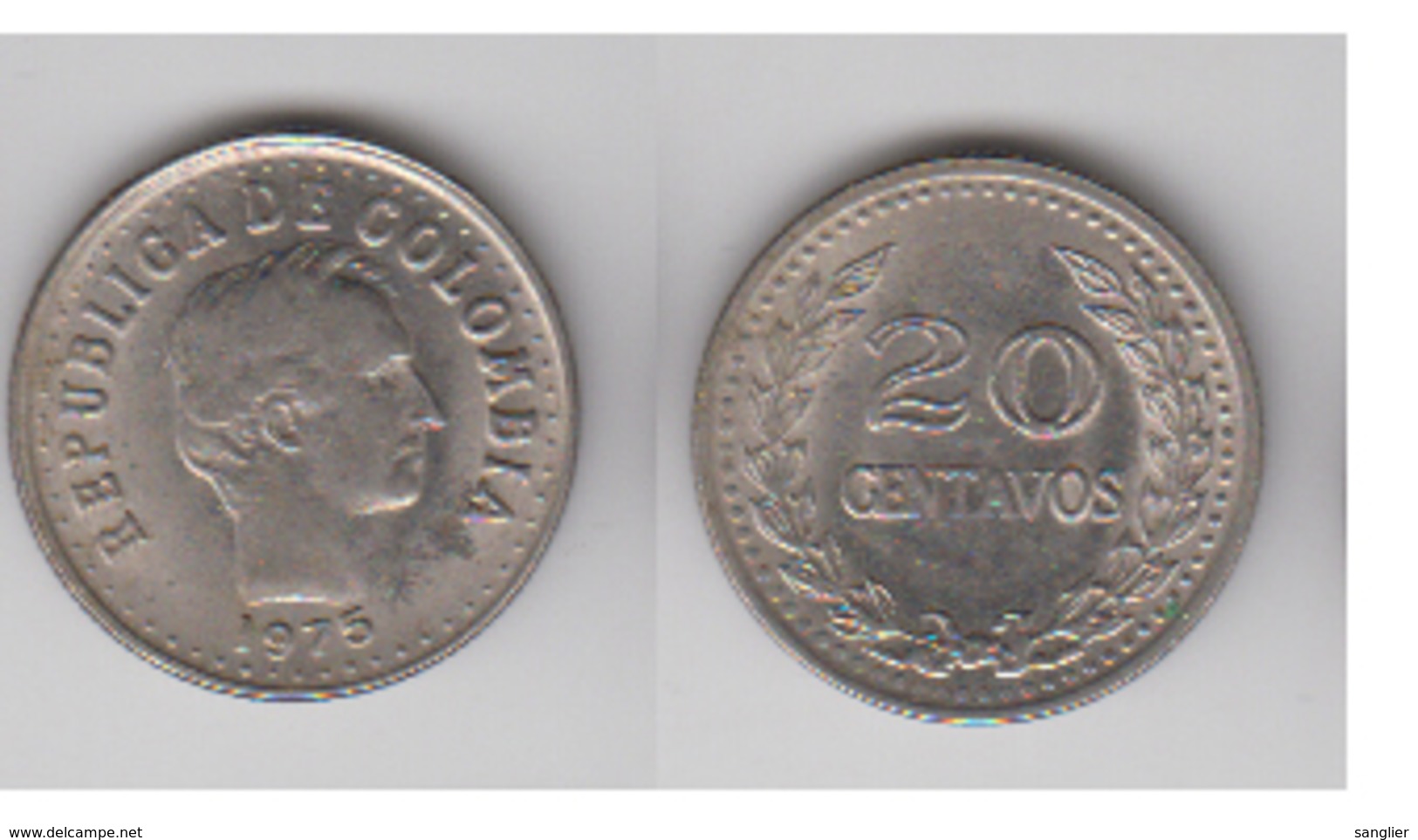 20 CENTAVOS 1975 - Kolumbien