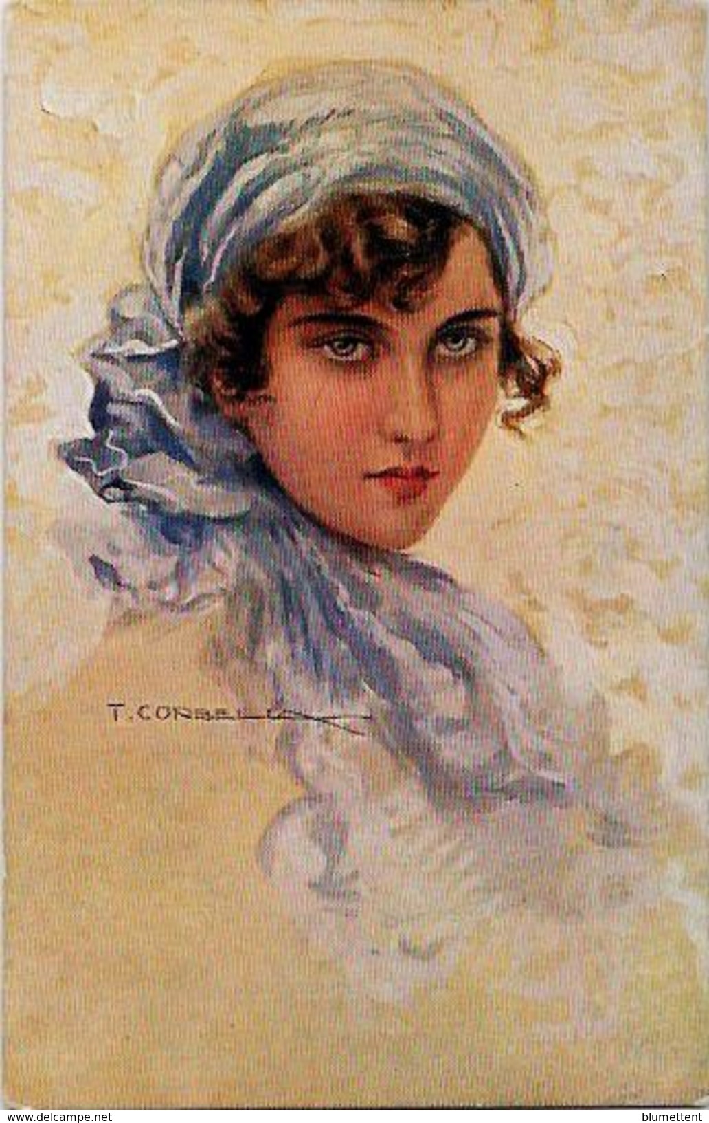 CPA CORBELLA Femme Girl Woman Art Déco Italie Illustrateur Italien écrite 233-6 - Corbella, T.
