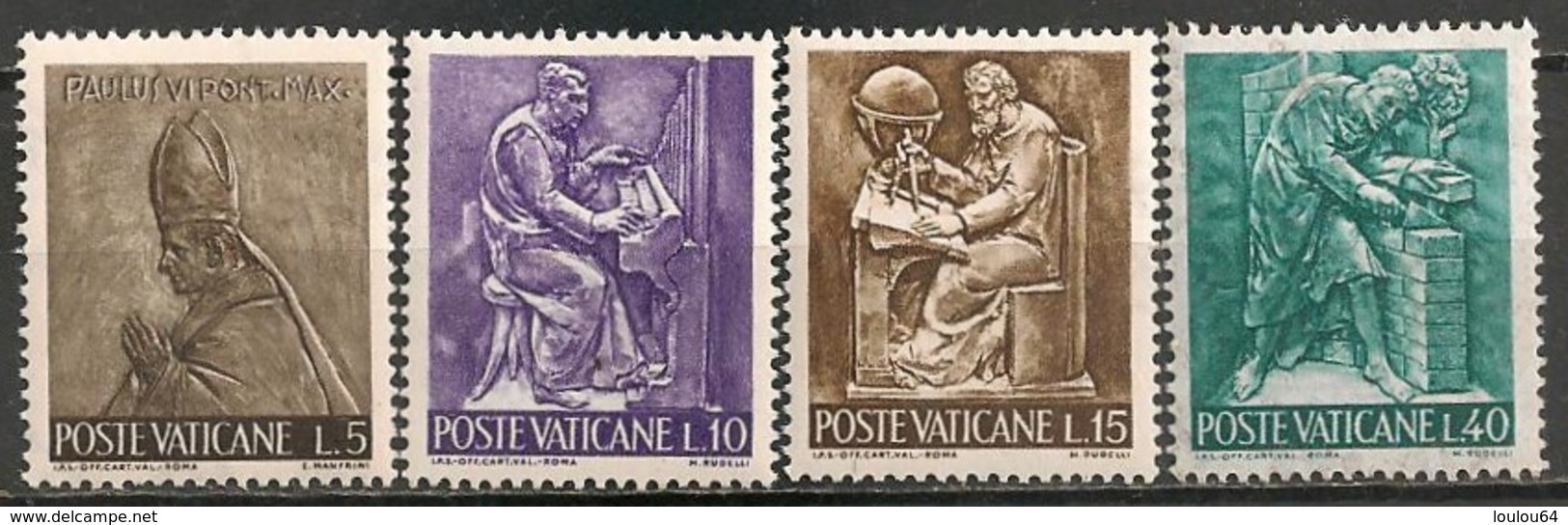 Timbres - Europe - Vatican - 1966 - Lot De 4 Timbres - N° Y. 441, 442, 443 Et 446 - - Neufs