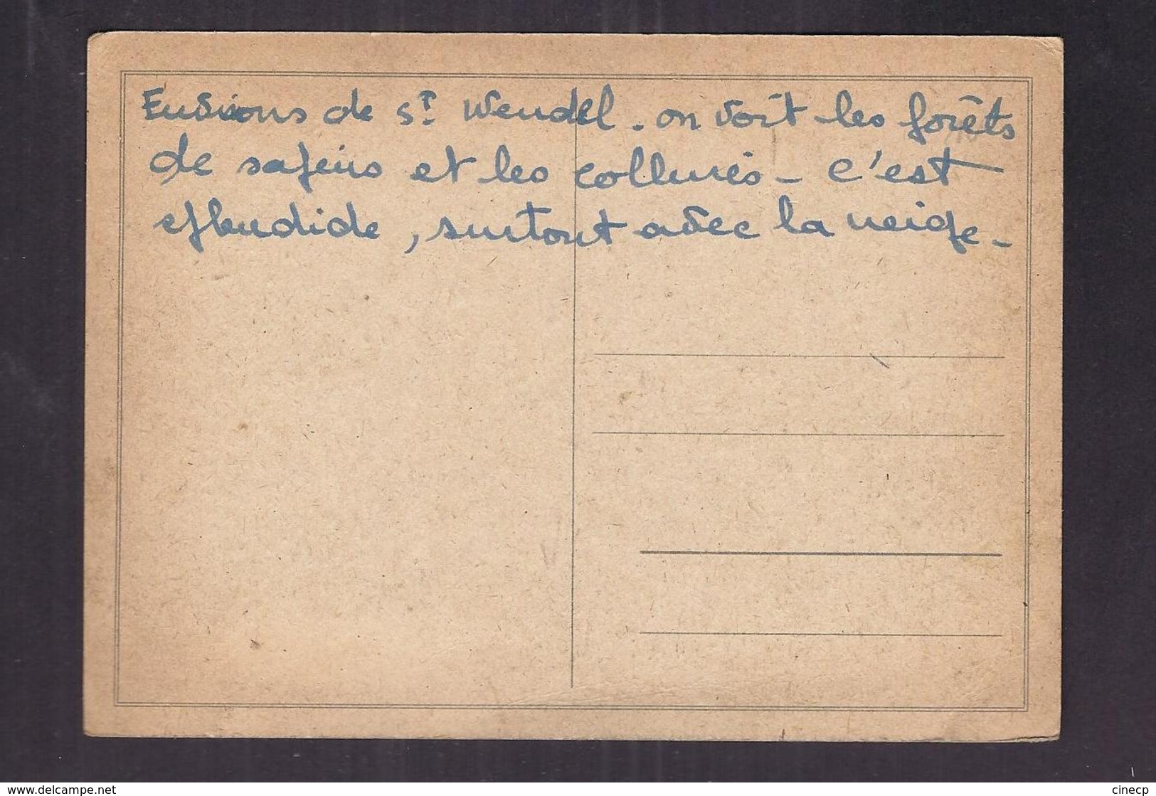 CPSM PHOTO ALLEMAGNE - Environs De ST WENDEL - TB PLAN Cours D'eau Et Forêt Autour - Autres & Non Classés