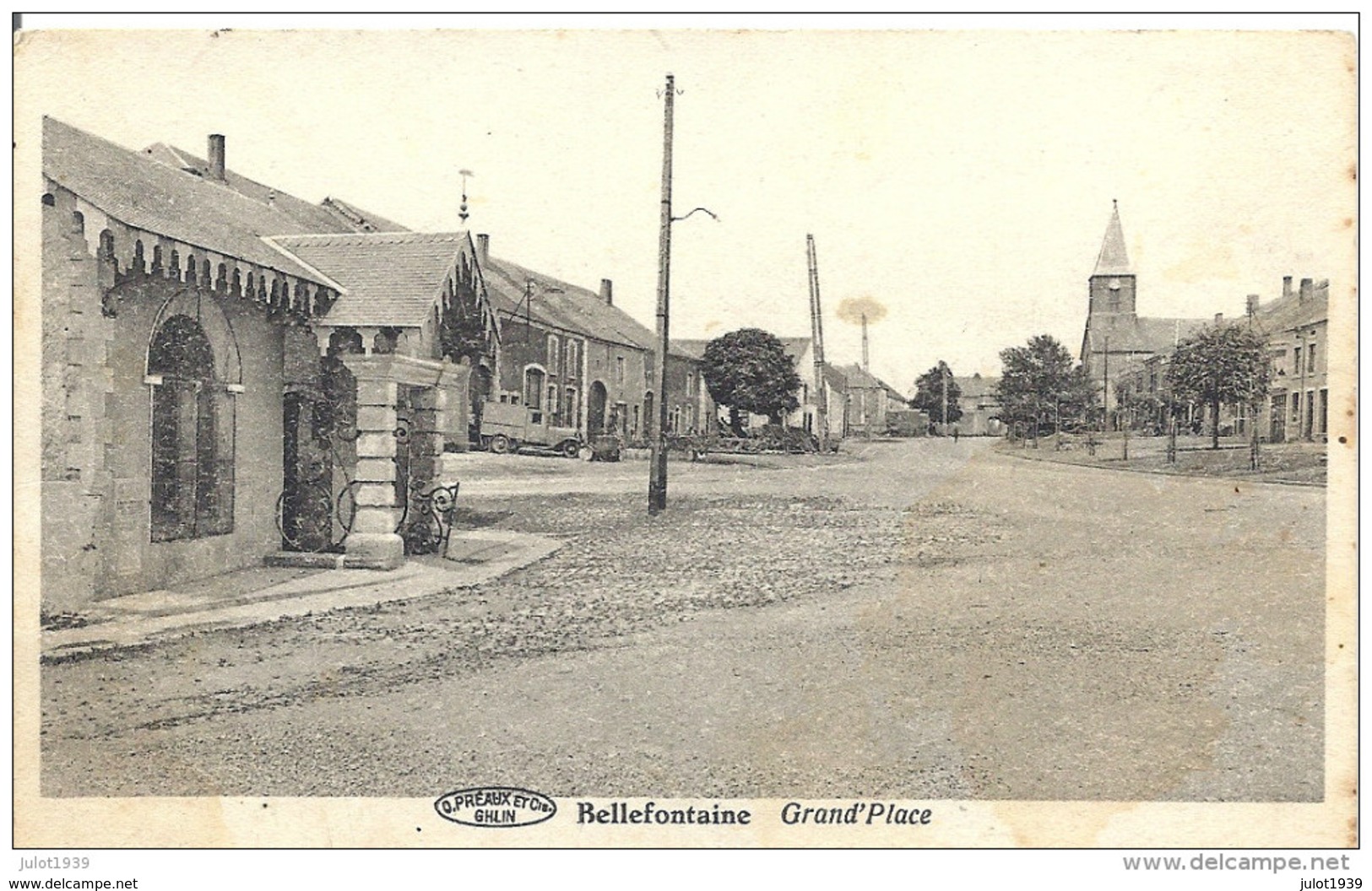 BELLEFONTAINE ..-- Grand ´ Place . 1951 Vers ANDERLECHT ( Melle Yvette JAQUET ) . Voir Verso . - Tintigny