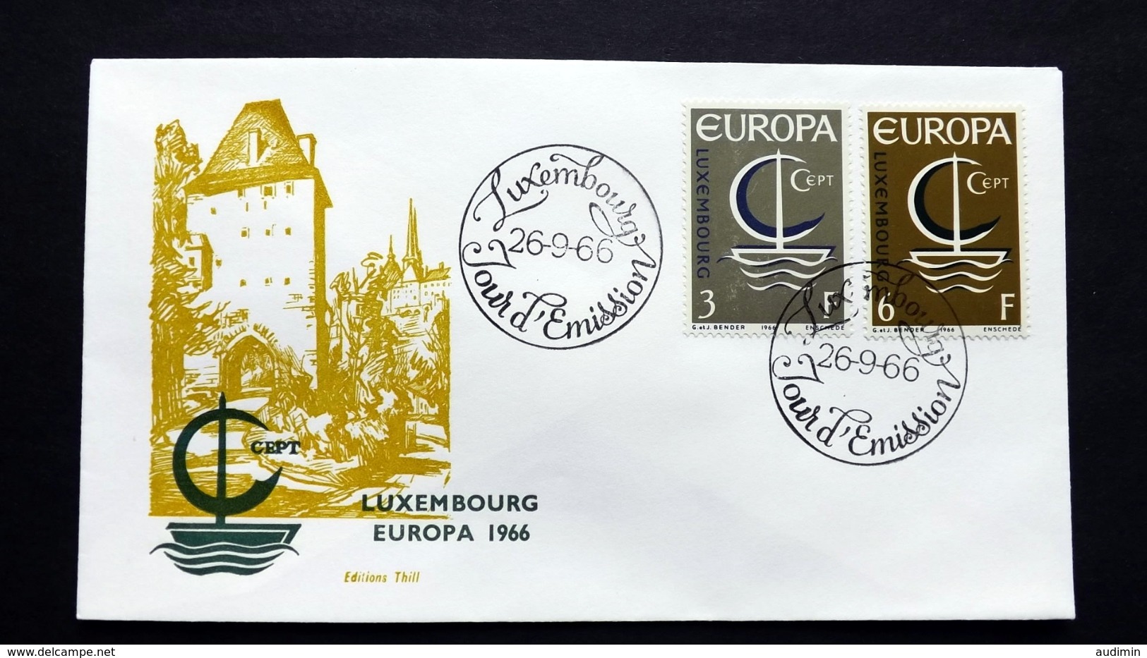 Luxemburg 733/4 FDC, ESST, EUROPA/CEPT 1966 - FDC