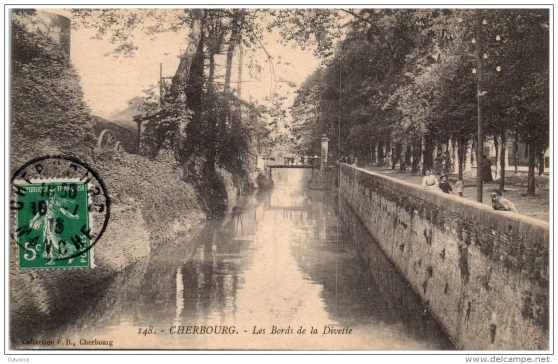 50 CHERBOURG - Les Bords De La Divette   (Recto/Verso) - Cherbourg