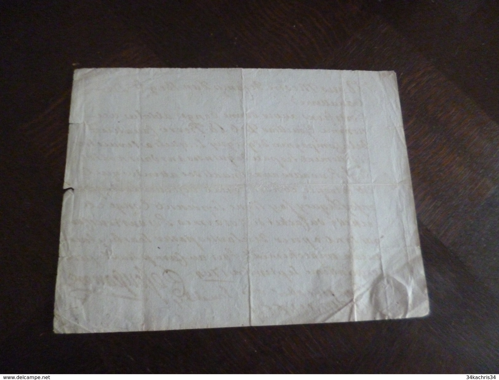 Manuscrit Congé Absolu Et Laisser Passer Gouilliau Dit  Lapierre Cavalier 5/09/1704 Cie D'Egvigny Sceau Aux Armes - Documentos
