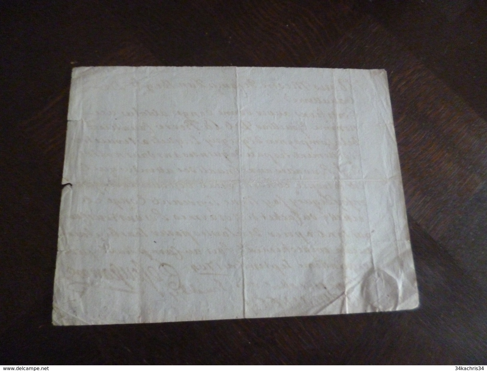 Manuscrit Congé Absolu Et Laisser Passer Gouilliau Dit  Lapierre Cavalier 5/09/1704 Cie D'Egvigny Sceau Aux Armes - Documents