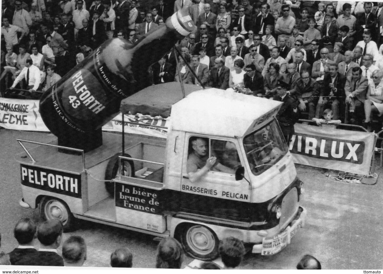 Véhicule Renault Estafette Publicité Pelforth  -  Tour De France 1969   -  CPM - Camions & Poids Lourds