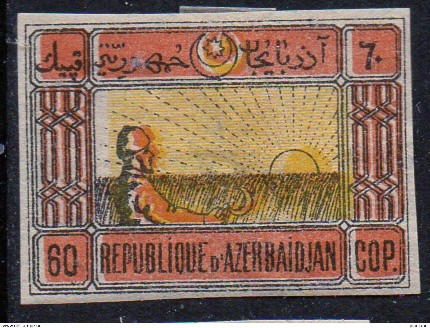 PIA - AZERBAIJAN - 1919 -  Mietitore :  - (Yv 21) - Azerbaijan