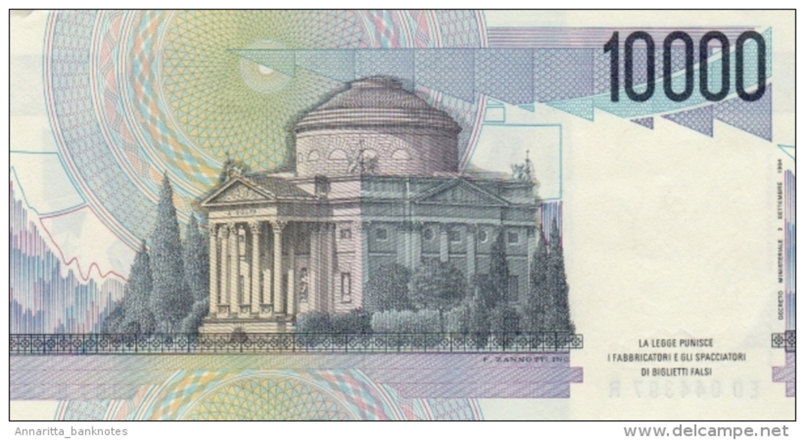 ITALY 10000 LIRE 1984 P-112b UNC SIGN. CIAMPI & SPEZIALI [ IT112b ] - 10.000 Lire