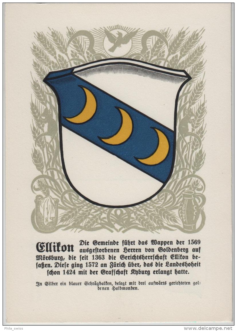 Ellikon - Zürcher Gemeindewappen No. 141 - Ellikon An Der Thur