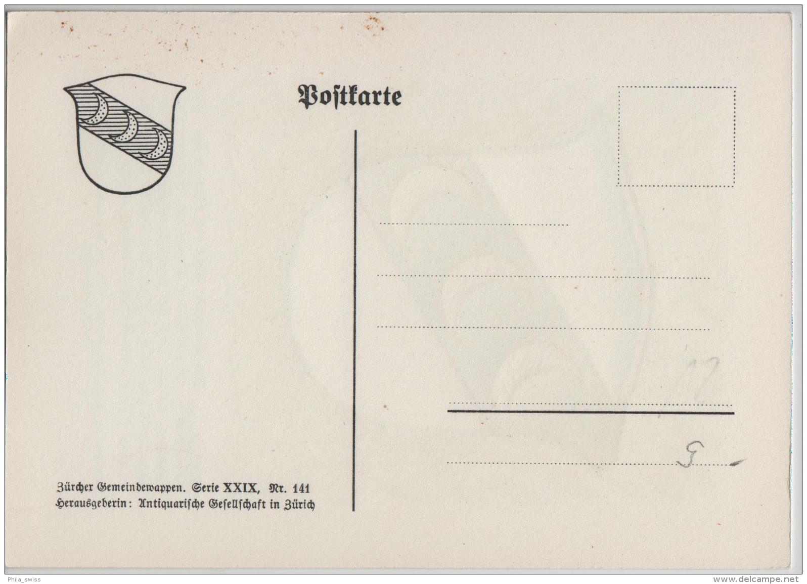 Ellikon - Zürcher Gemeindewappen No. 141 - Ellikon An Der Thur