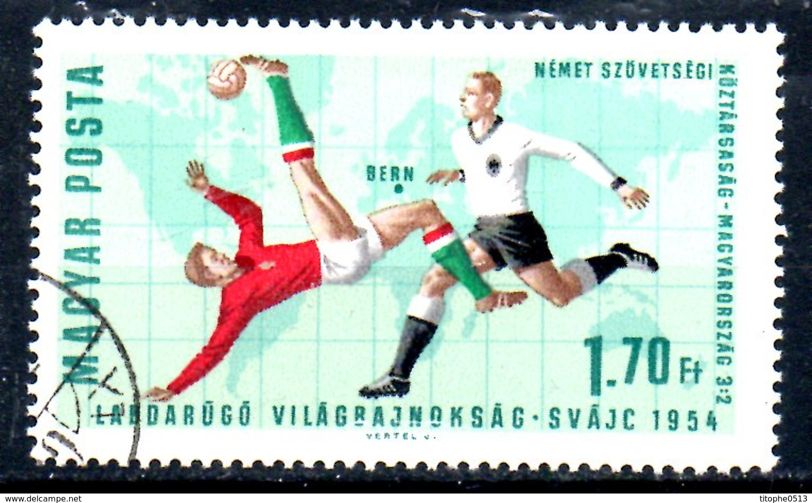 HONGRIE. N°1837 De 1966 Oblitéré. Coupe Du Monde 1954. - 1954 – Switzerland