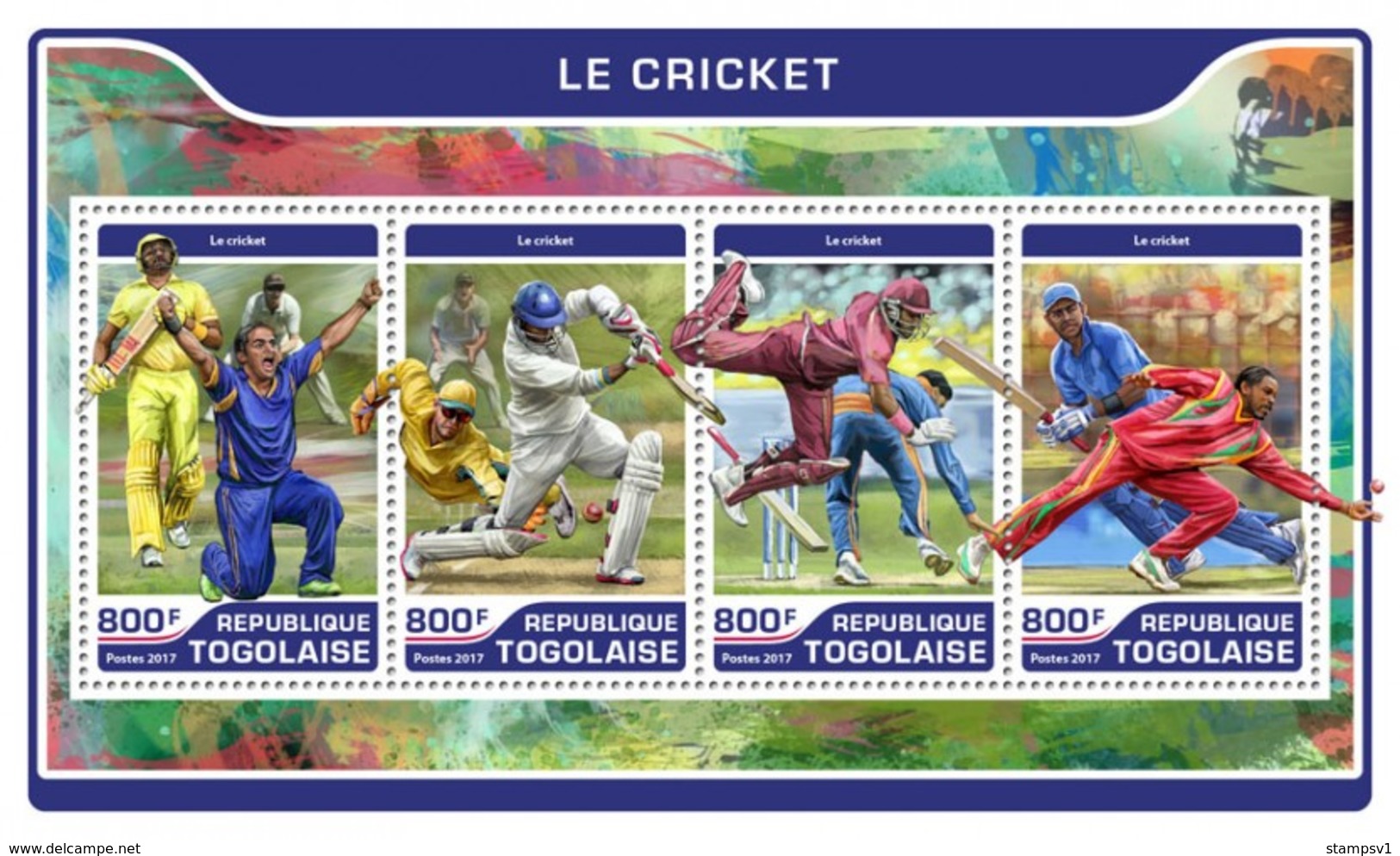 Togo. 2017 Cricket. (203a) - Cricket