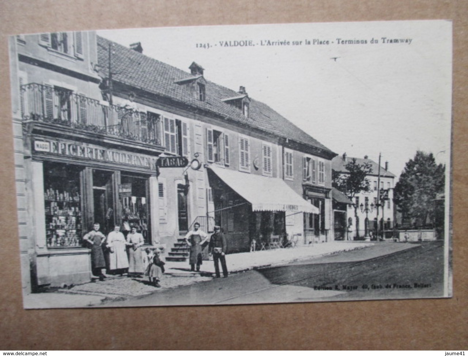 TERRITOIRE DE BELFORT  90   VALDOIE   -    EPICERIE-TABAC   ARRIVEE SUR LA PLACE  -  TERMINUS DU TRAMWAY   ANIME   TTB - Valdoie