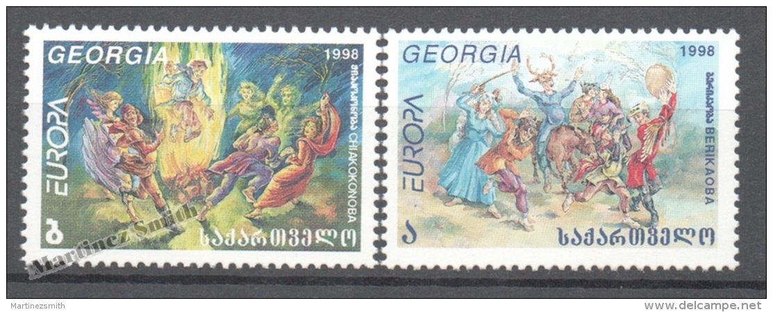 Georgie - Georgia 1998 Yvert 221-22, Europe, National Festivals - MNH - Georgia